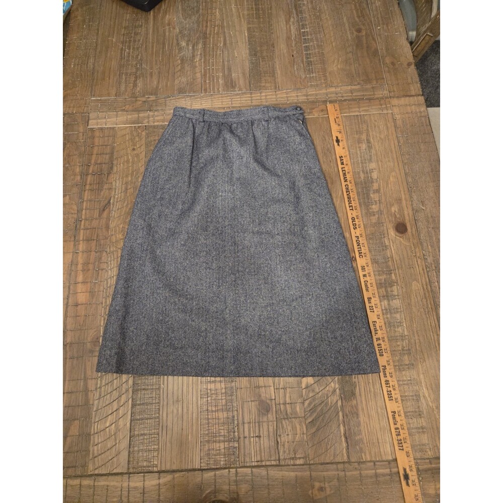 Vintage pendleton Virgin wool Herringbone skirt